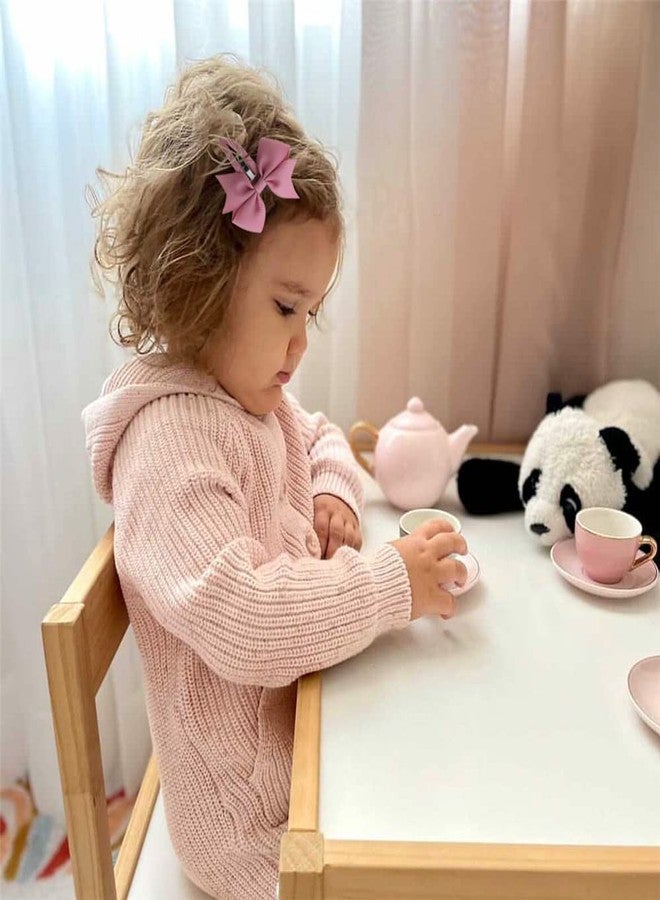 Baily 48 PCS Tiny Pinwheel Bow Hair Snap Clips for Baby Toddler Littlle Girls Fine Hair Pins in Fringe Bangs (Pinwheel Snap Clips 48 PCS - Image 4